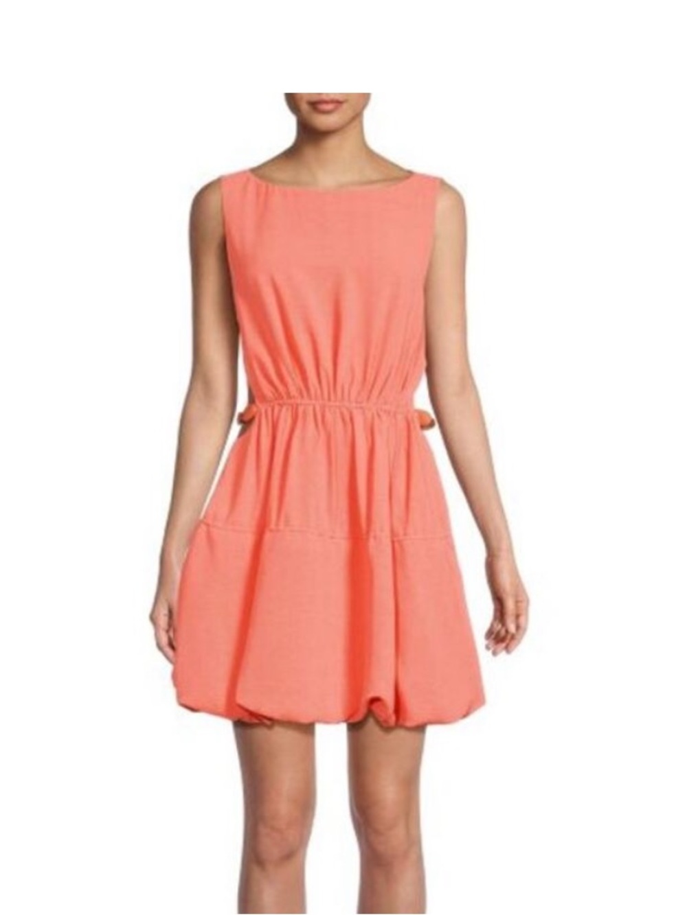 Jonathan Simkhai Coral Sleeveless Bubble-Hem Mini Dress